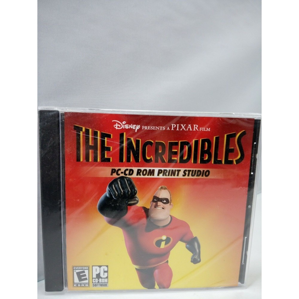 The Incredibles PC-CD ROM Print Studio Disney Pixar New